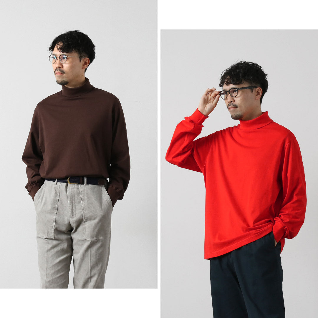 YONETOMI NEW BASIC / 新基本成衣染色高领 T 恤