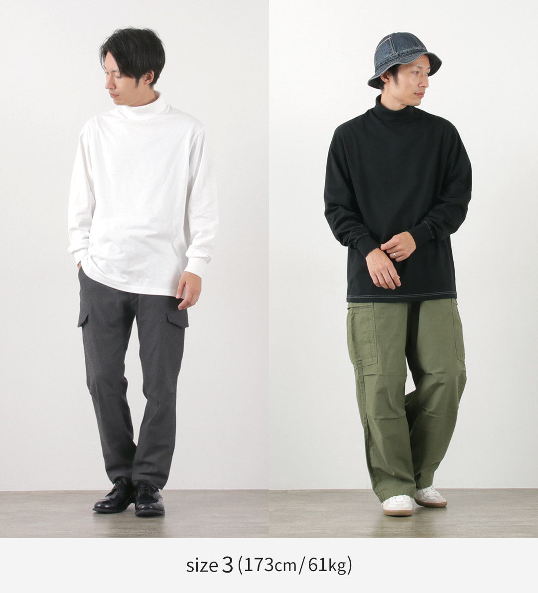 YONETOMI NEW BASIC / 新基本成衣染色高领 T 恤