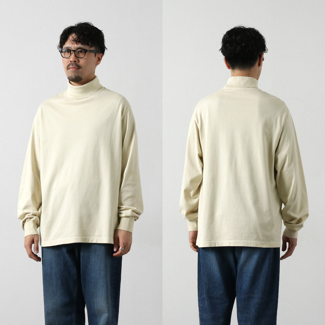 YONETOMI NEW BASIC / 新基本成衣染色高领 T 恤