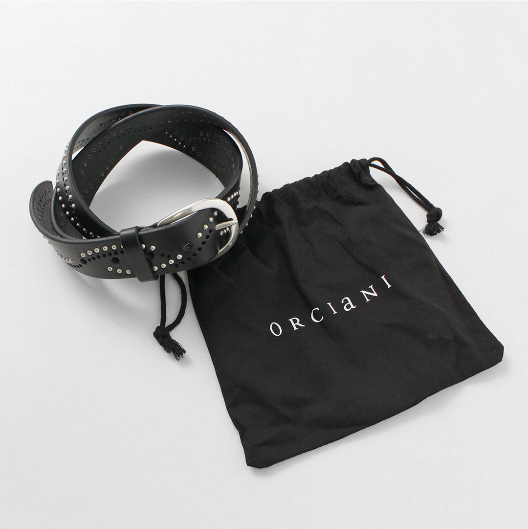 ORCIANI / Toro Piel suave con micro tachuelas