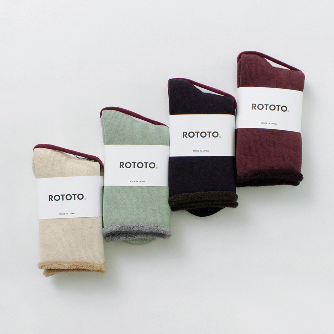 ROTOTO / Double Face Cozy Sleeping Socks Extra Fine Merino