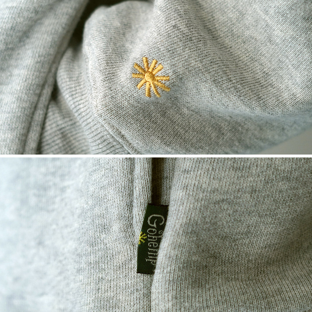 GOHEMP / Sudadera con cremallera elevada