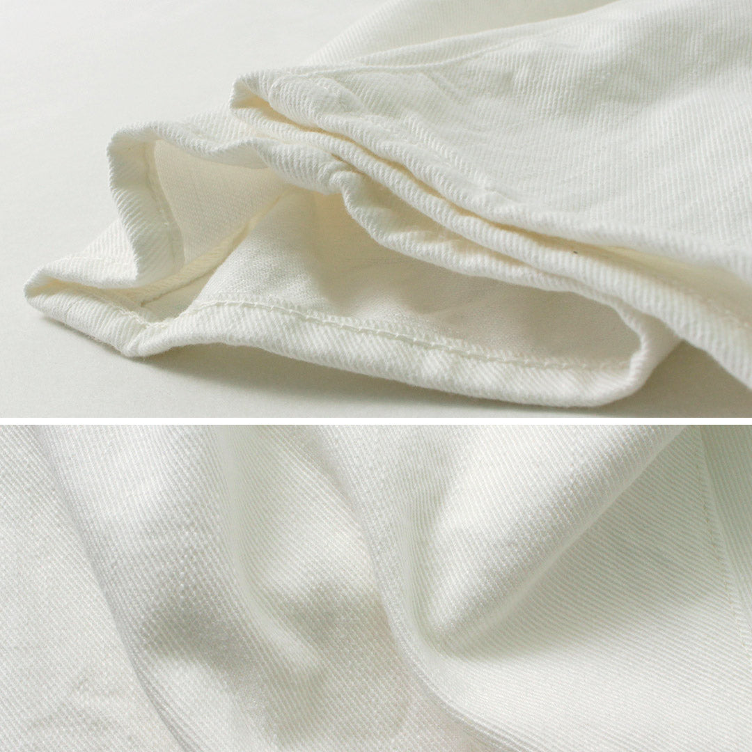 FOB FACTORY / F1153 60 Pantalon en denim blanc sergé