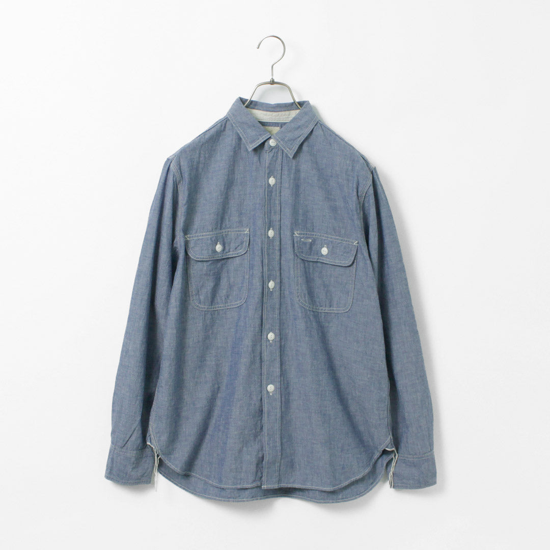 FOB FACTORY / F3494 Chambray Work Shirt
