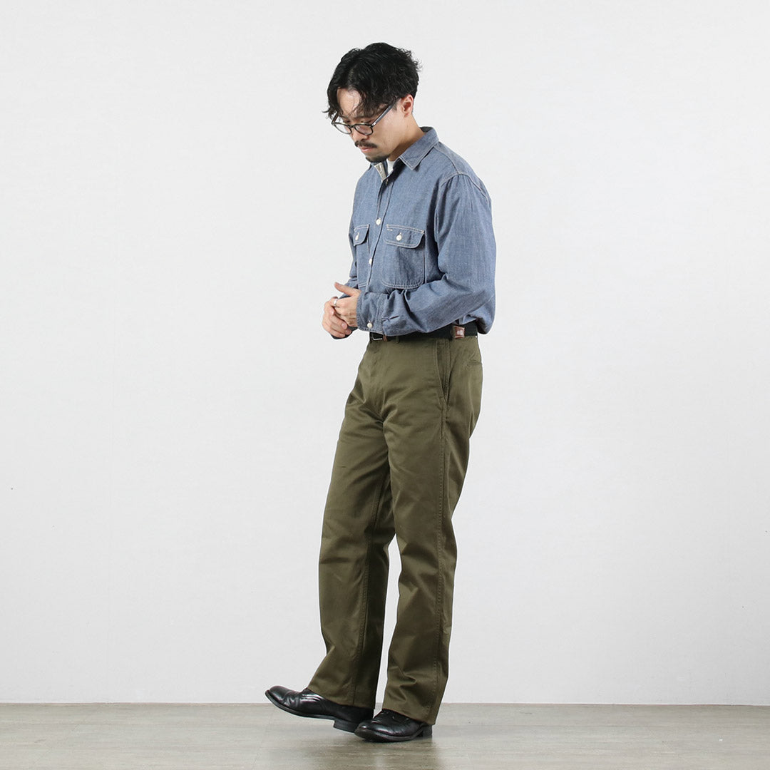FOB FACTORY / F3494 Chambray Work Shirt