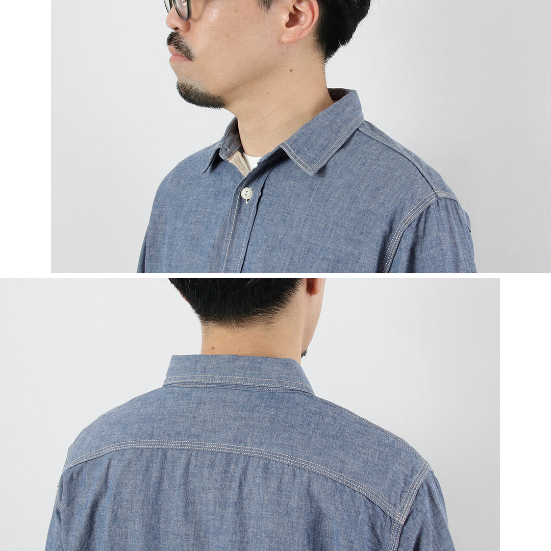 FOB FACTORY / F3494 Chambray Work Shirt