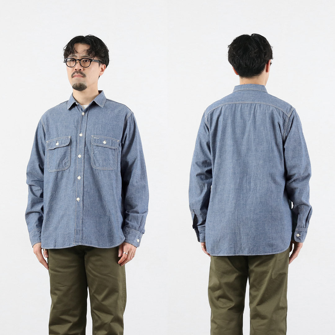 FOB FACTORY / F3494 Chambray Work Shirt