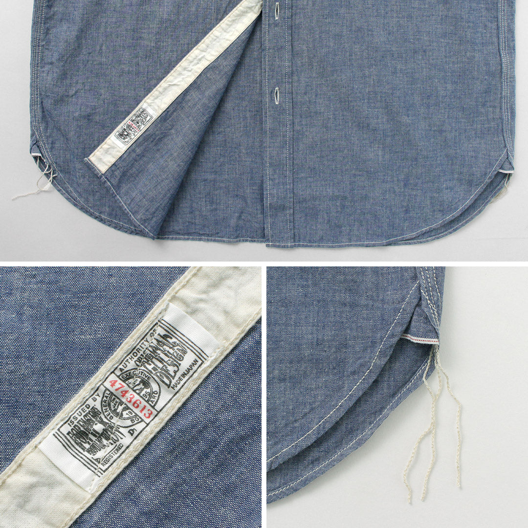 FOB FACTORY / F3494 Chambray Work Shirt