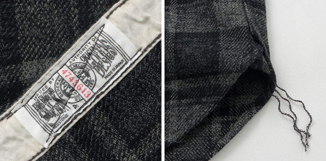 FOB FACTORY / F3497 Camisa de trabajo de franela a cuadros