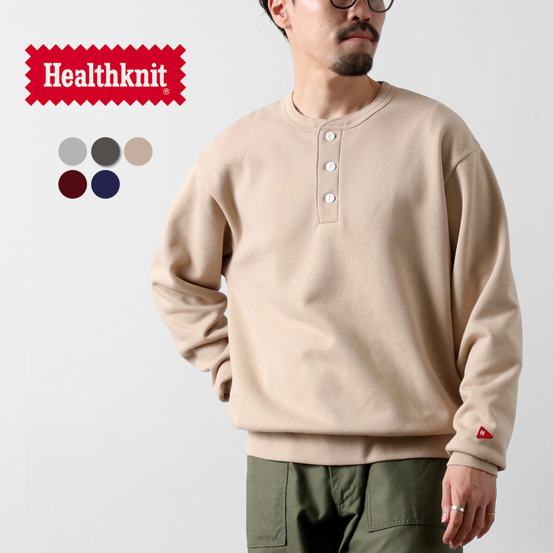 HEALTHKNIT / 亨利領長袖經典衛衣