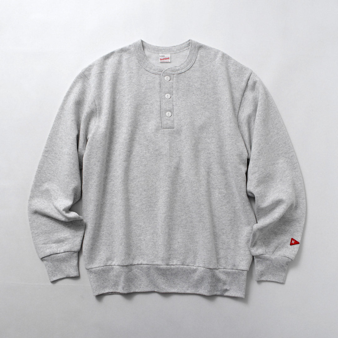 HEALTHKNIT / Henry Neck Long Sleeve Classic Sweatshirt