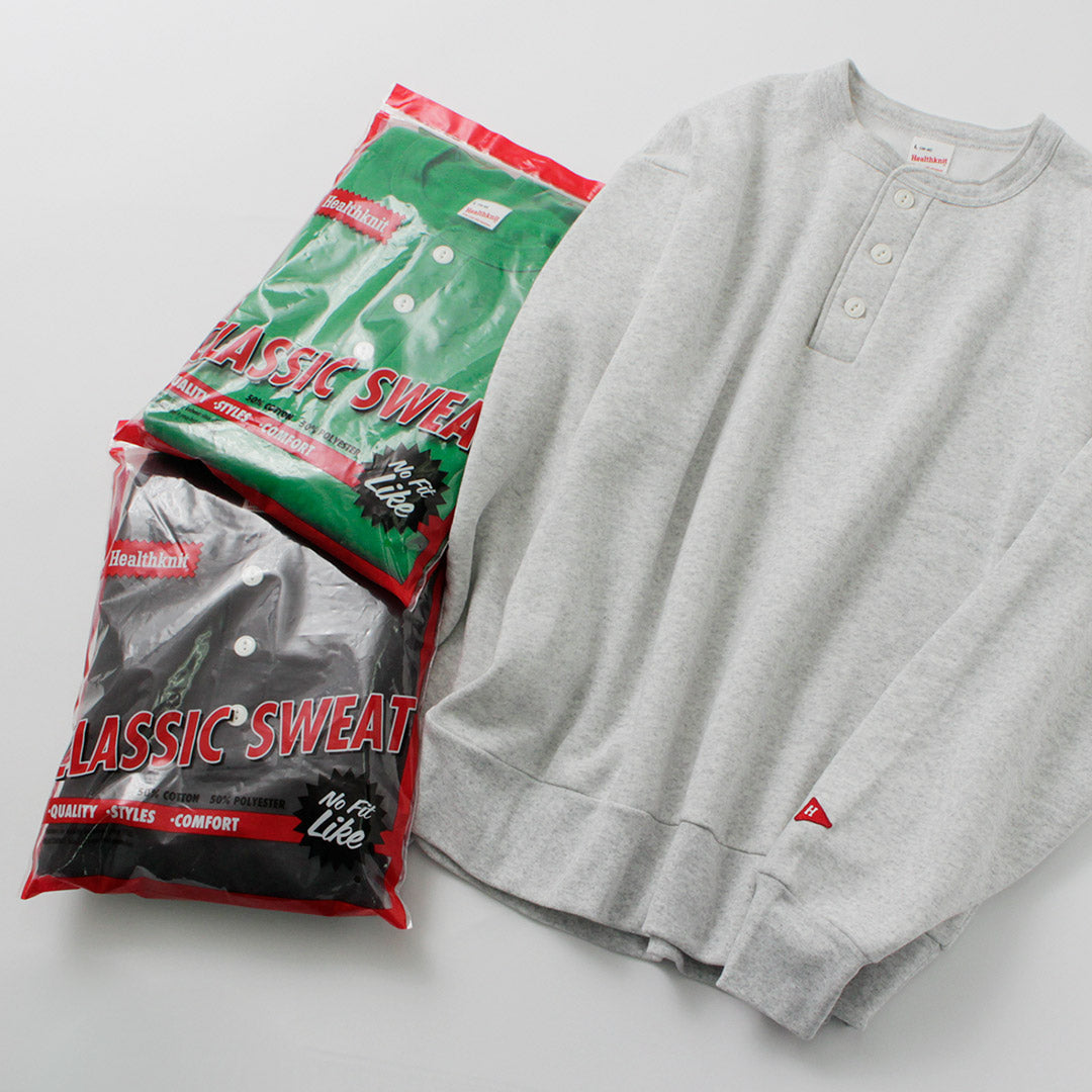 HEALTHKNIT / 亨利領長袖經典衛衣