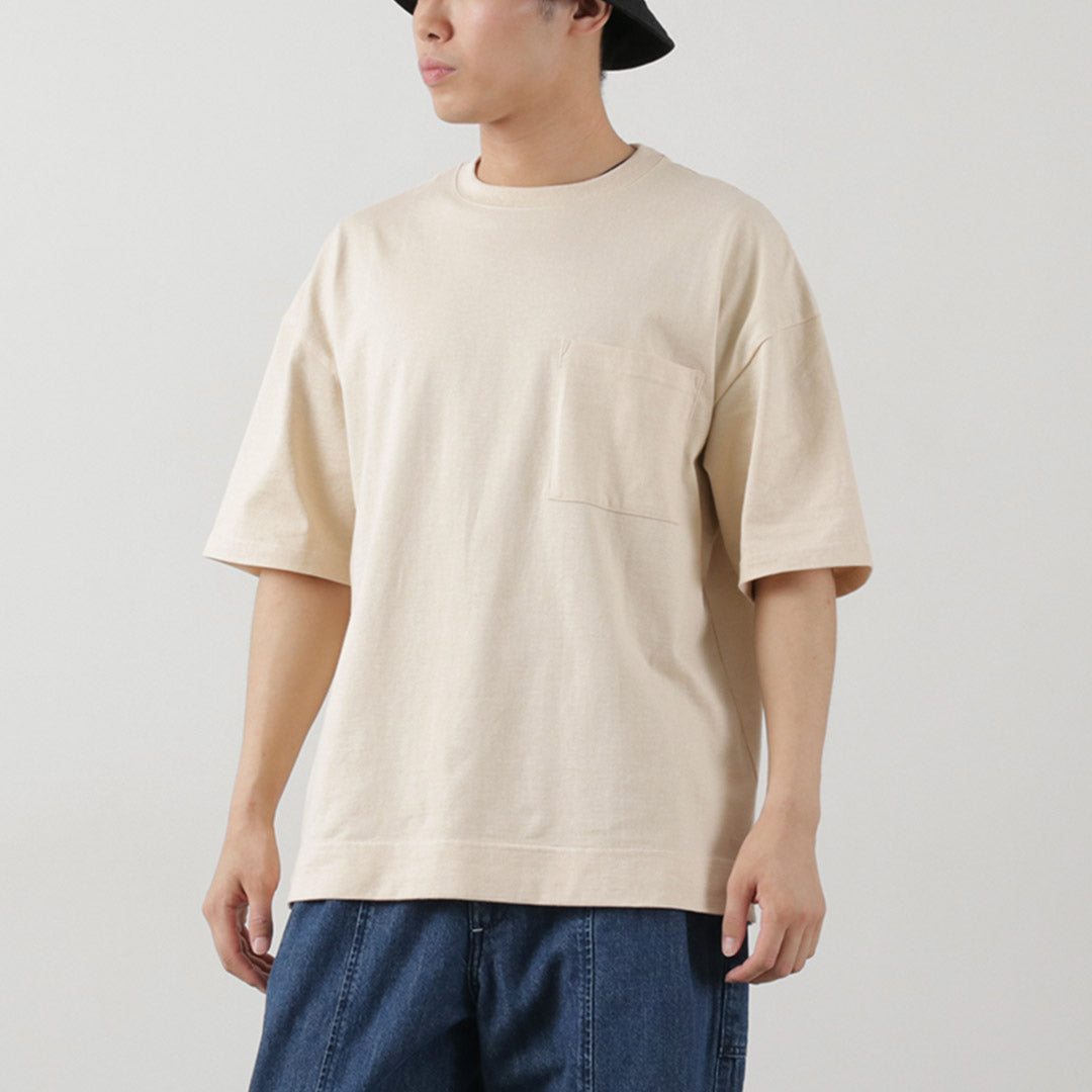GOHEMP / Heather Wide slit T-shirt