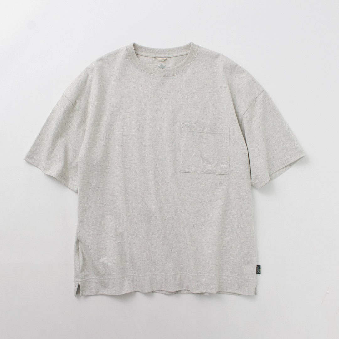 GOHEMP / Heather Wide slit T-shirt