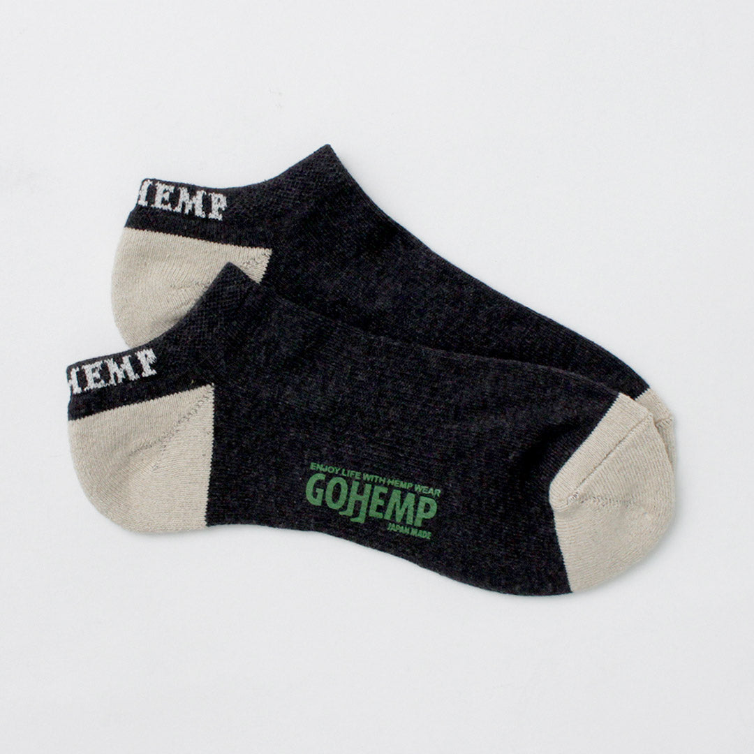GOHEMP / Panel Pile Ankle Socks