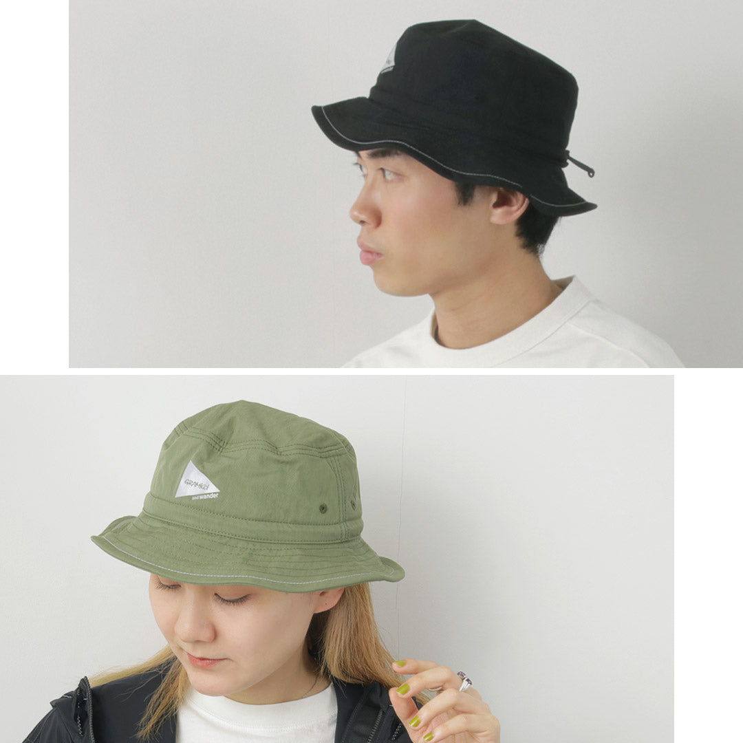 AND WANDER / Gramicci Nylon Cotton Hat