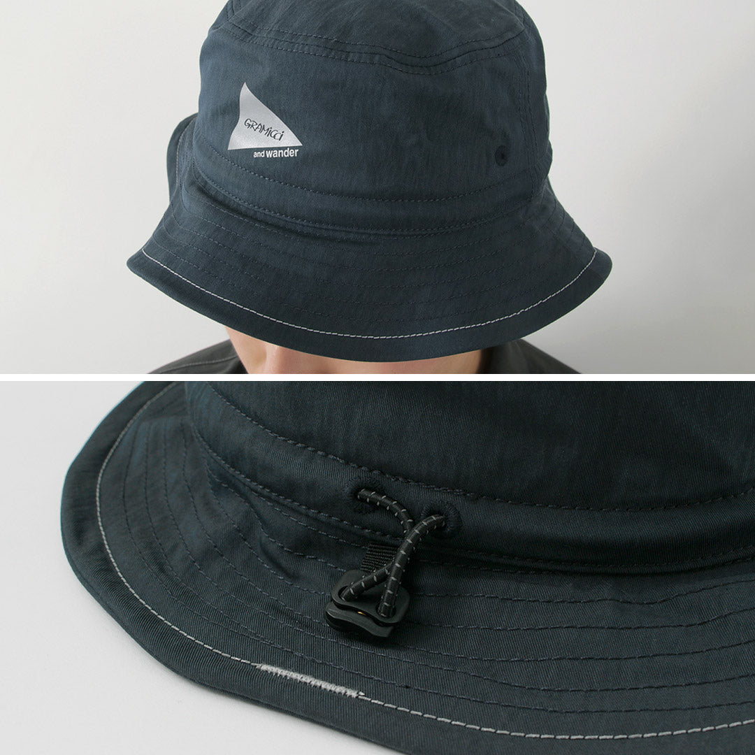 AND WANDER / Gramicci Nylon Cotton Hat