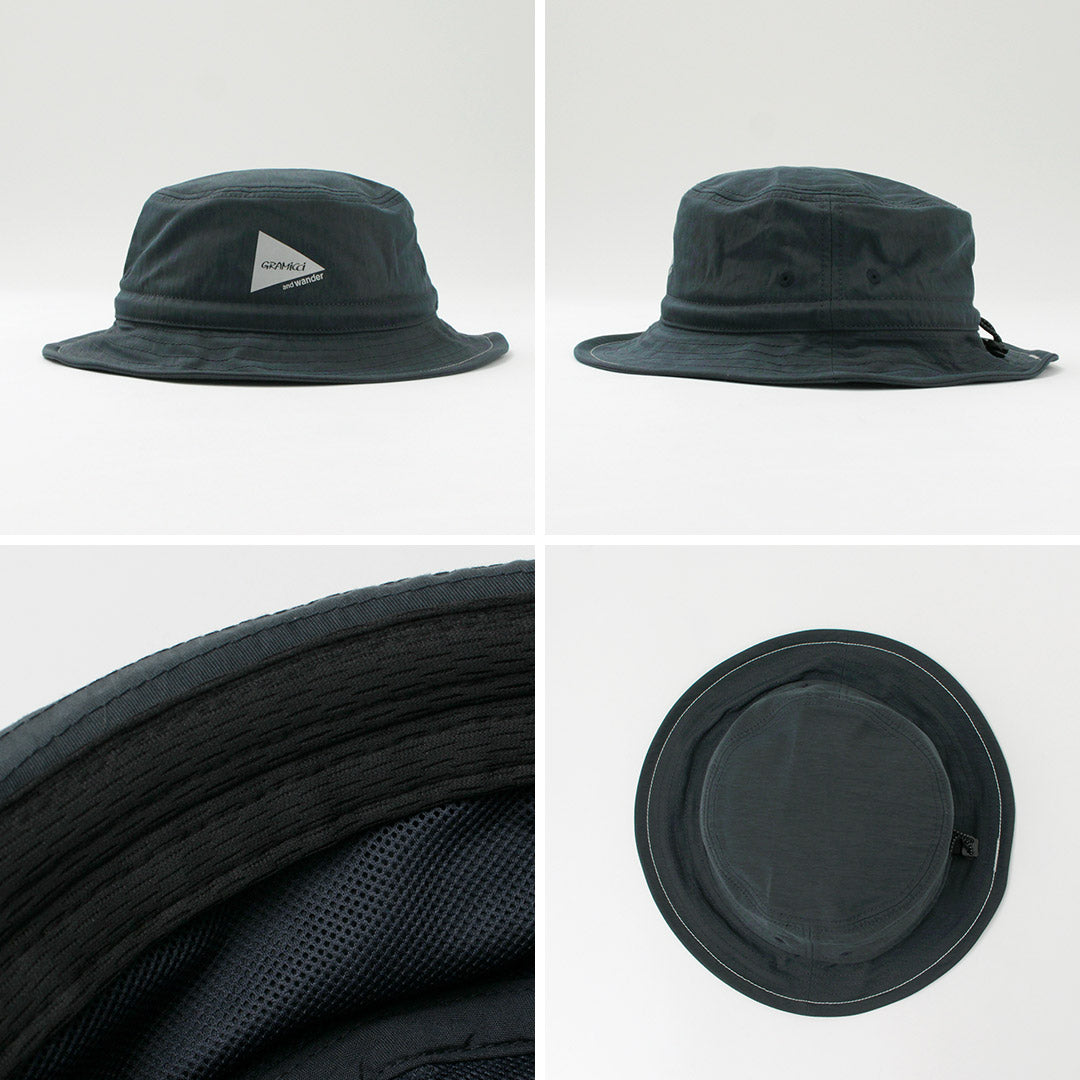 AND WANDER / Gramicci Nylon Cotton Hat