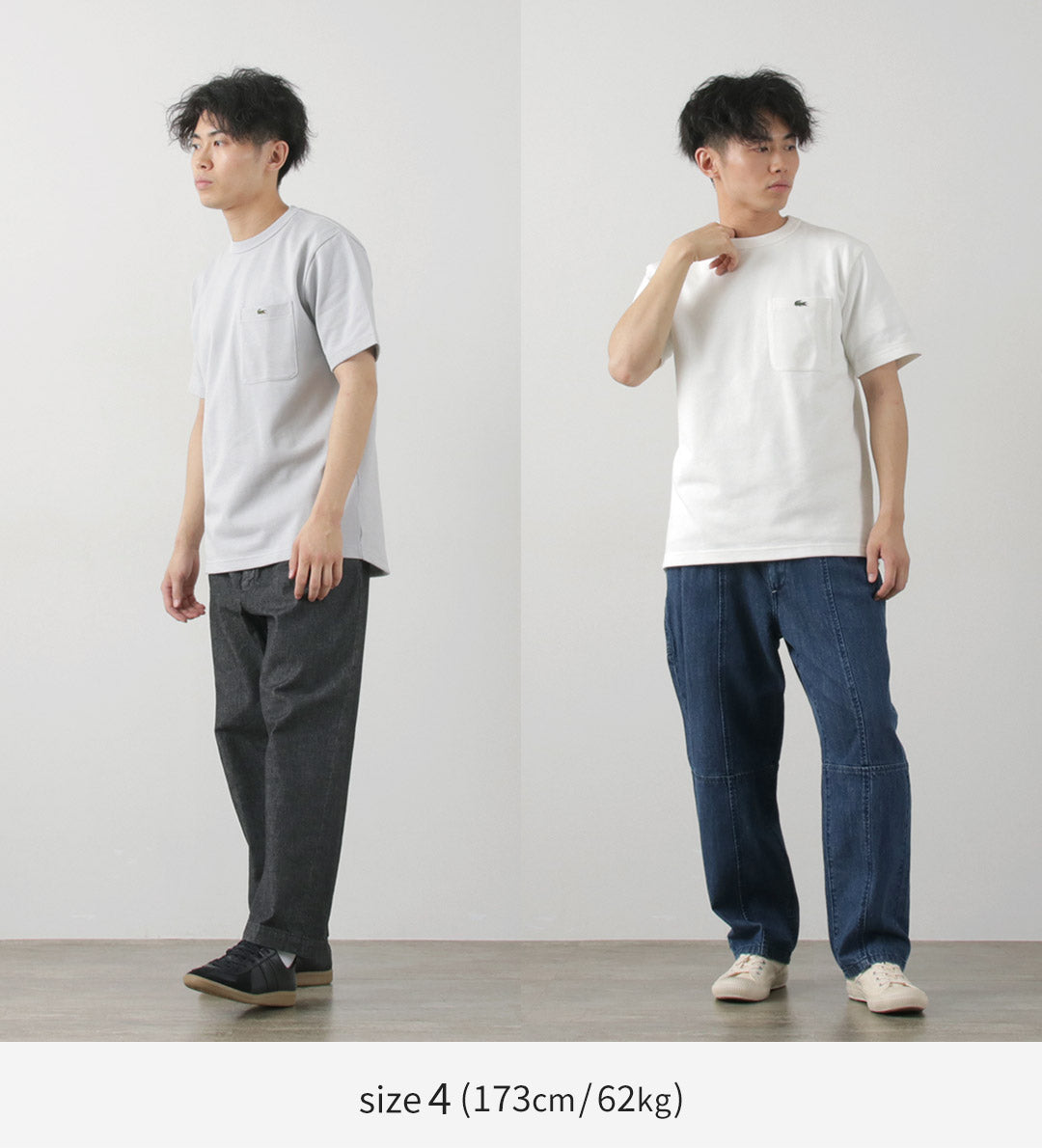 LACOSTE / T-shirt poche point de graine