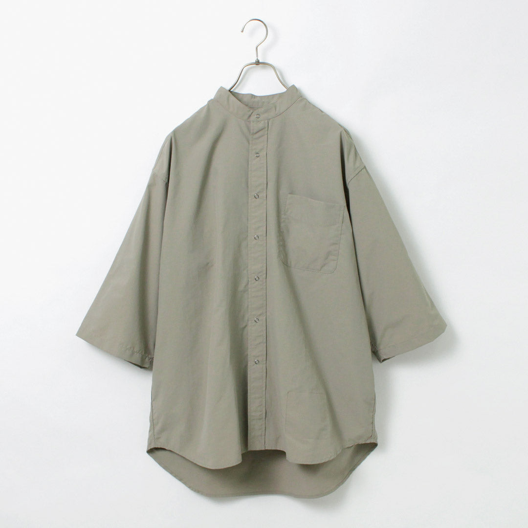 粗麻布服裝 / 7/10袖帶帶領襯衫