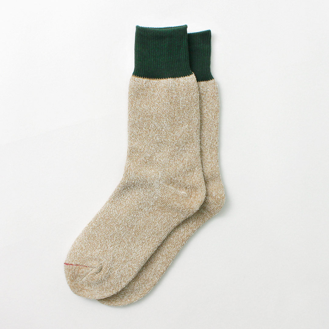 ROTOTO / R1515 Silk and Cotton Double Face Crew Socks