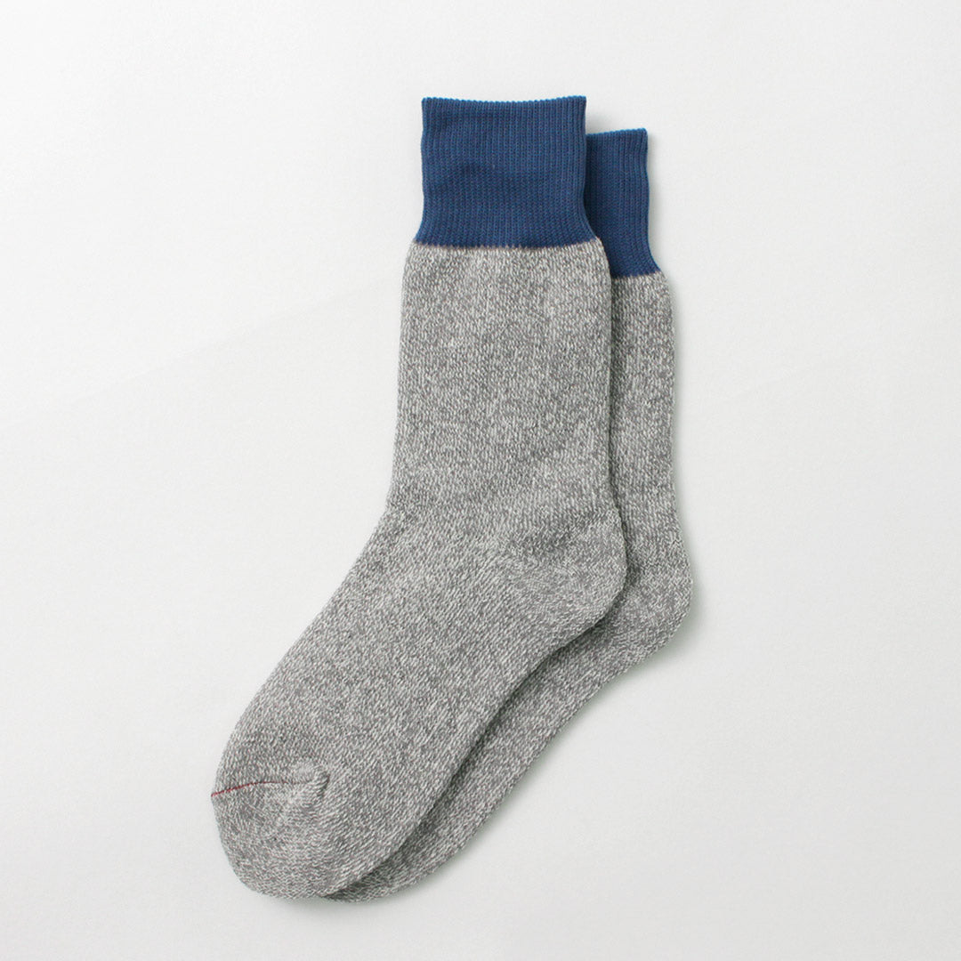 ROTOTO / R1515 Silk and Cotton Double Face Crew Socks