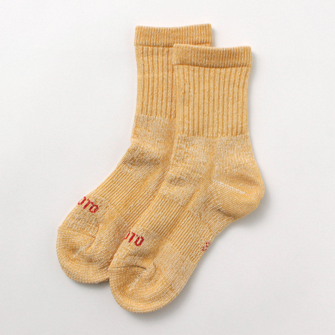 ROTOTO / Organic Cotton Double Face Mini Crew Socks