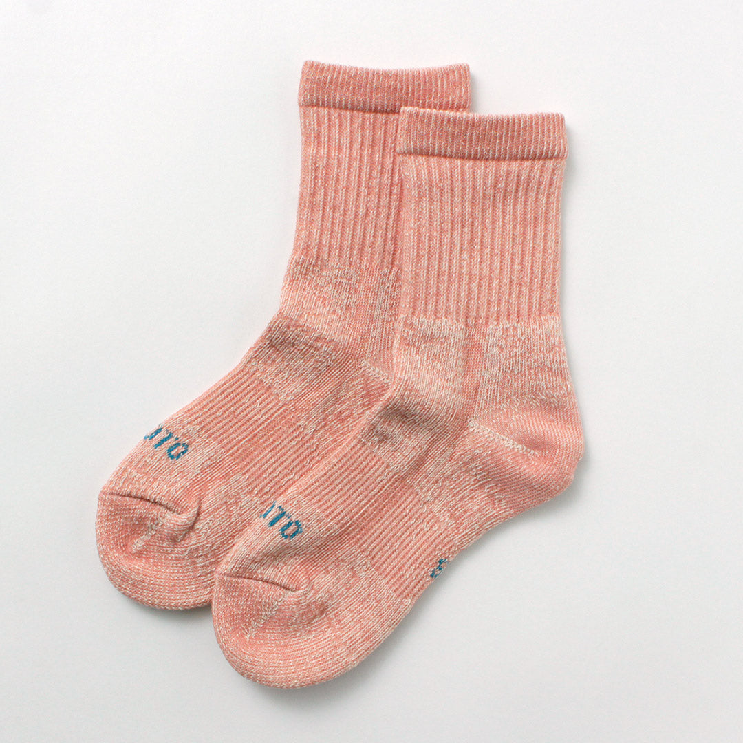 ROTOTO / Organic Cotton Double Face Mini Crew Socks