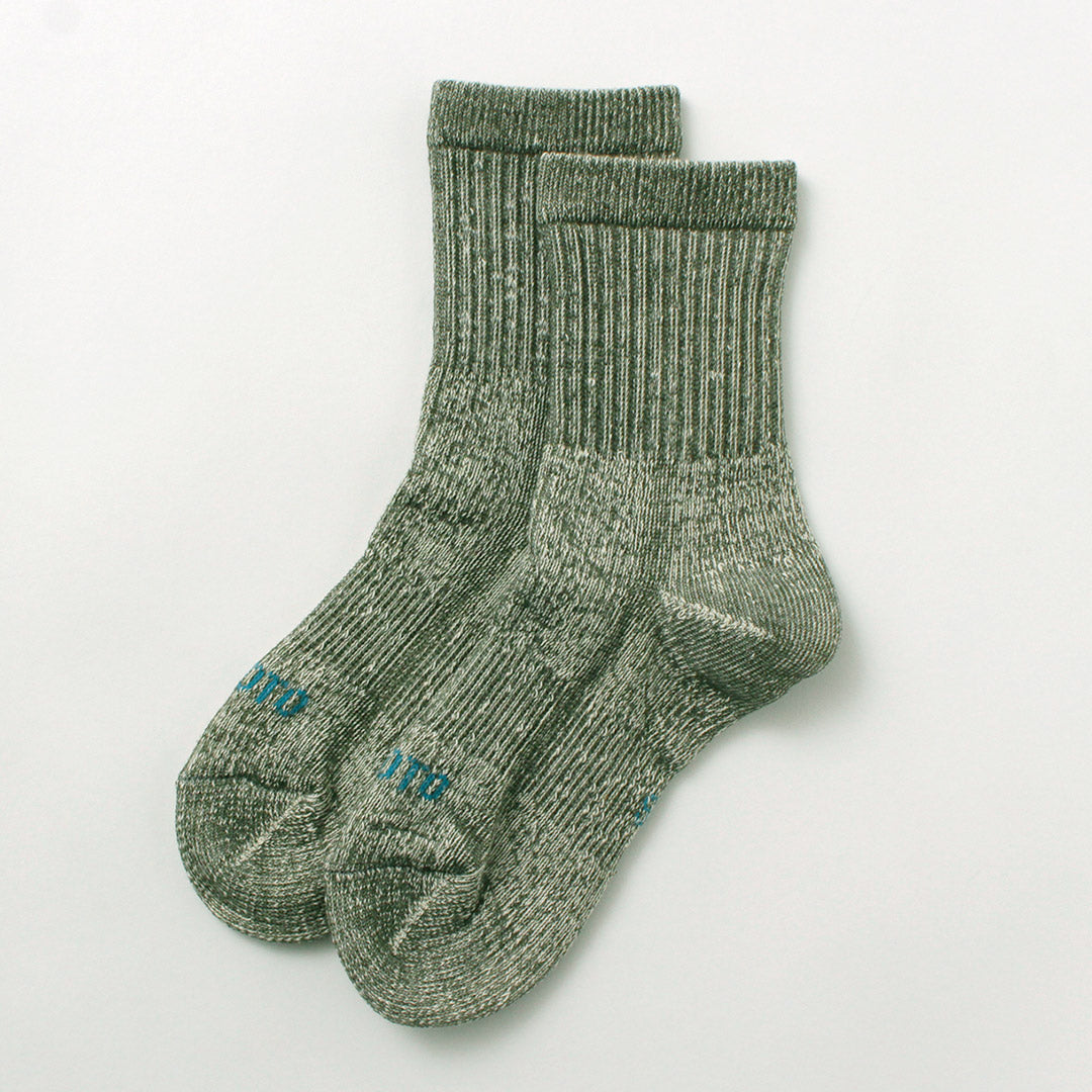 ROTOTO / Organic Cotton Double Face Mini Crew Socks