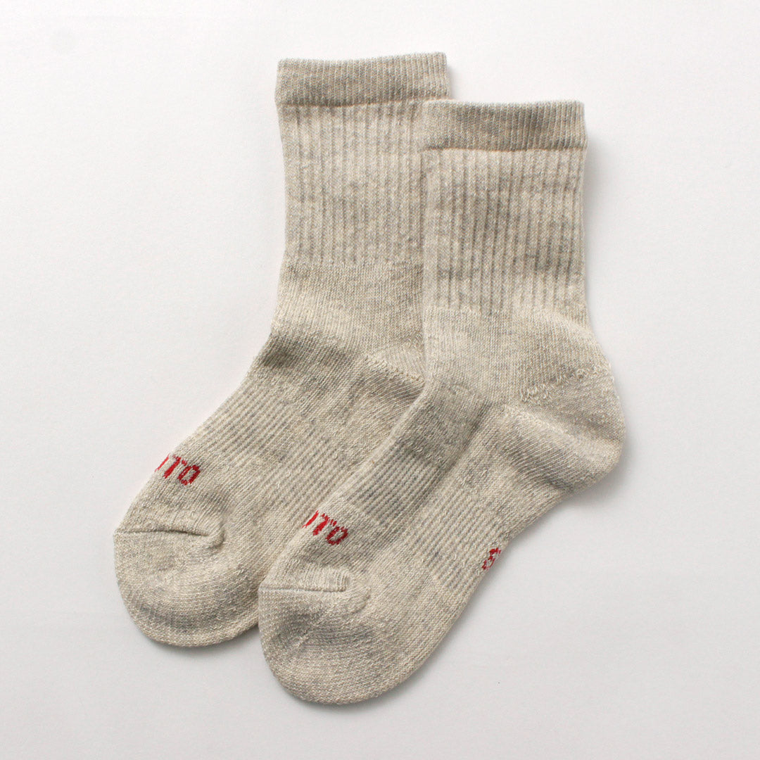 ROTOTO / Organic Cotton Double Face Mini Crew Socks