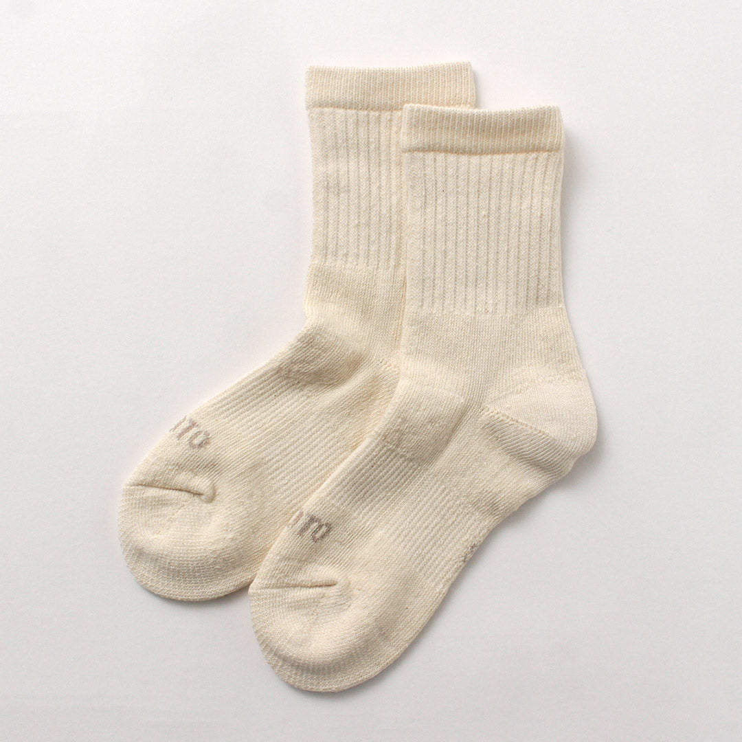 ROTOTO / Organic Cotton Double Face Mini Crew Socks