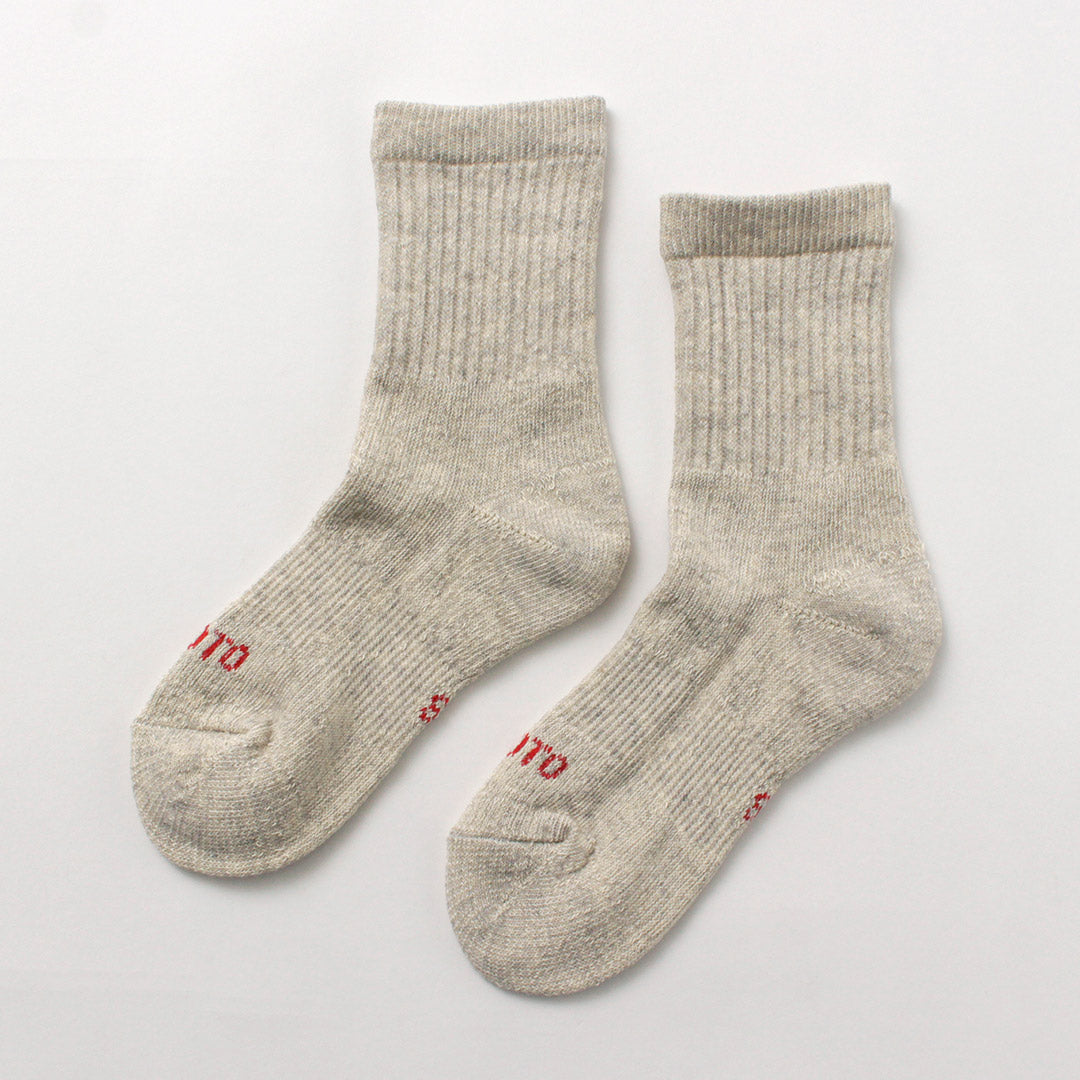 ROTOTO / Organic Cotton Double Face Mini Crew Socks