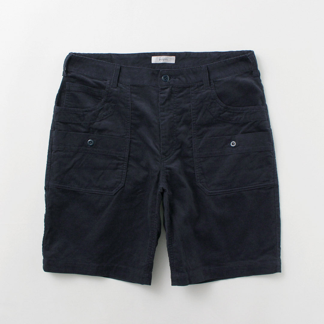 FUJITO / Summer corduroy Explorer Shorts