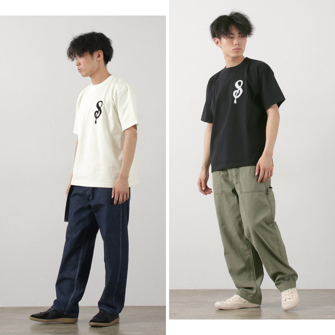 a.g. spalding＆兄弟 / 14 /泽西感觉字母短袖T恤S徽标