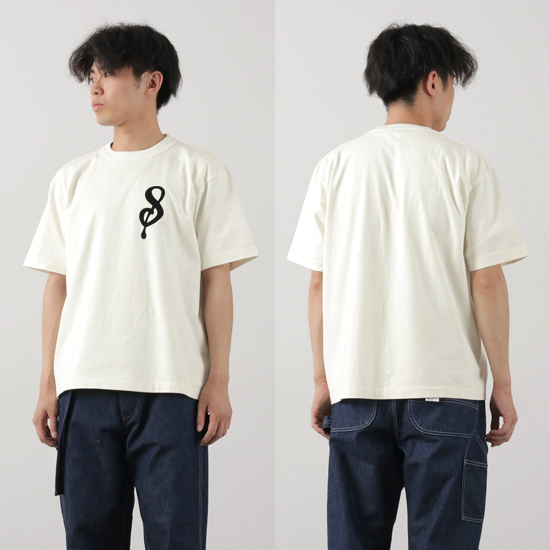 a.g. spalding＆兄弟 / 14 /泽西感觉字母短袖T恤S徽标