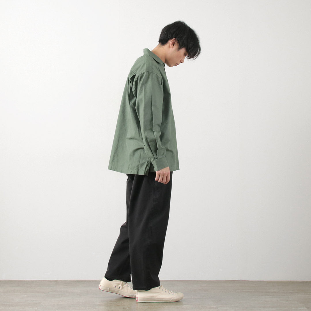 BARNS / 棉麻船長鈕扣作品康喬襯衫