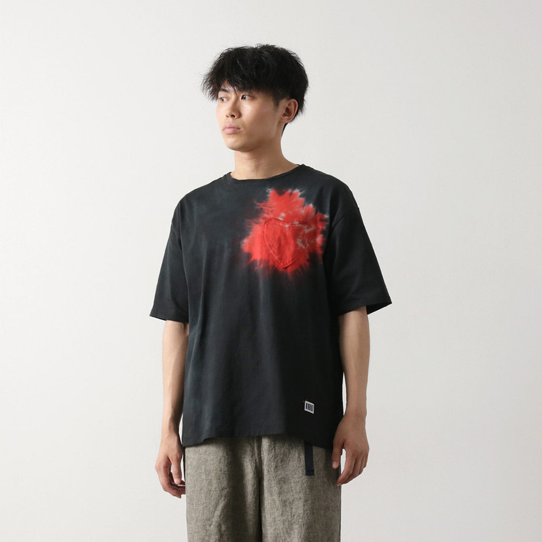 生病的一八十 /紮染色的心口袋短袖T卹