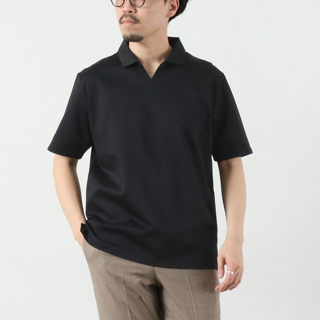 RE MADE IN TOKYO JAPAN / Tokyo Made Dress Knit Skipper Polo Shirt