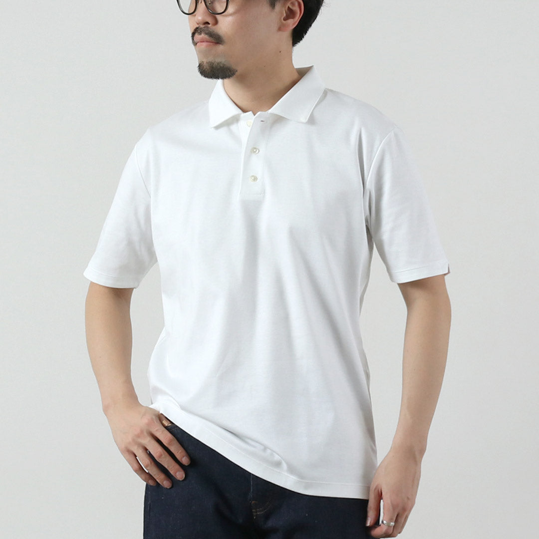 RE MADE IN TOKYO JAPAN / Polo chemise en tricot confectionné à Tokyo