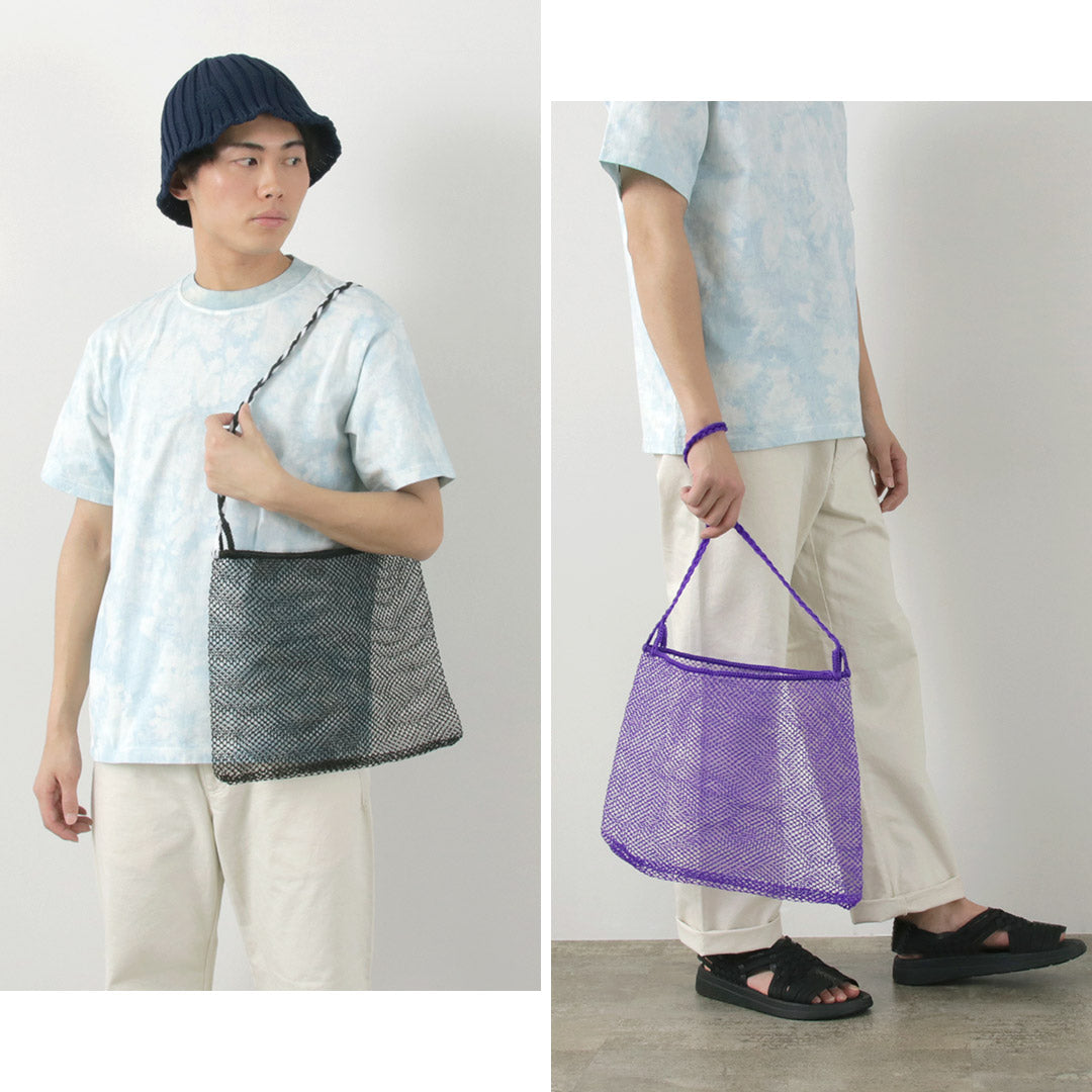 PHADUA / Bolso de malla de hombro de rejilla