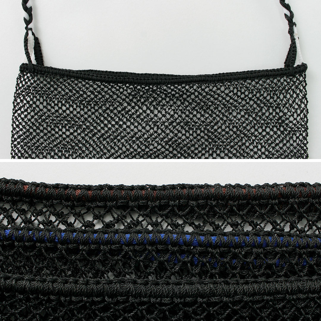 PHADUA / Bolso de malla de hombro de rejilla