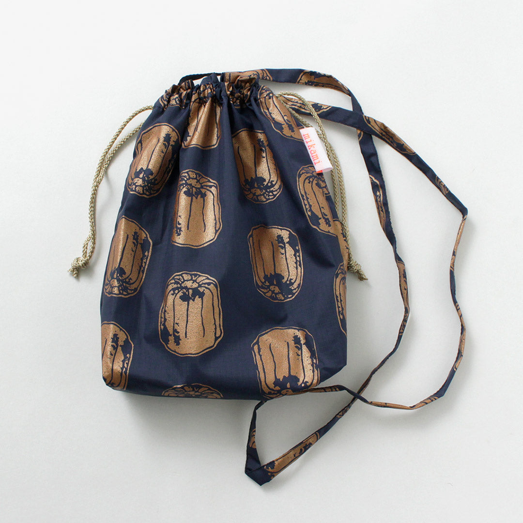 MIKAMI / Printed Nylon Drawstring Bag