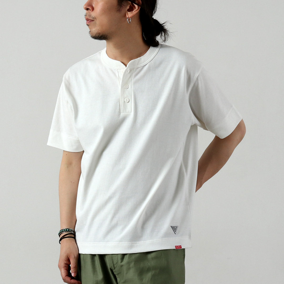 HEALTHKNIT / RAG Collaboration Open-End Dry Jersey Henley Neck T-shirt