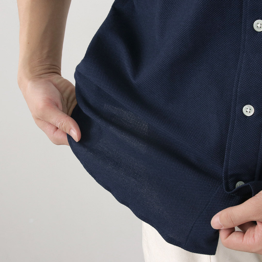 Camisa de manga corta rococo / piqué