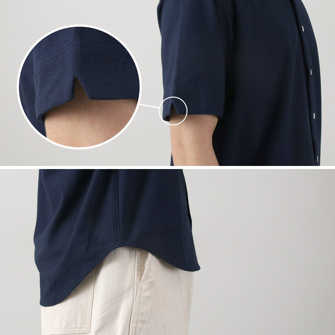 Camisa de manga corta rococo / piqué