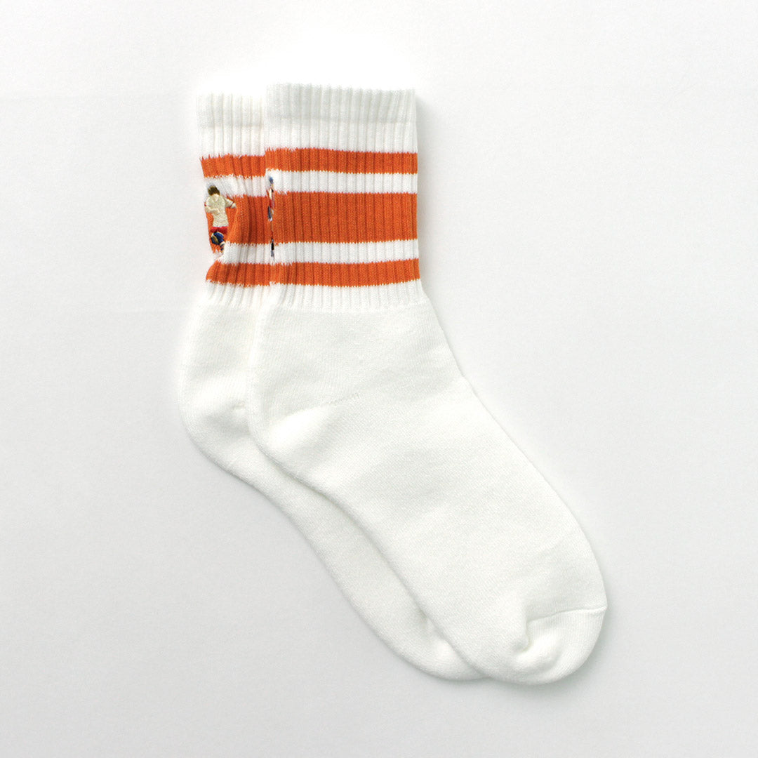 DECKA QUALITY SOCKS - SHOWATABÉ / Embroidered Skater Socks