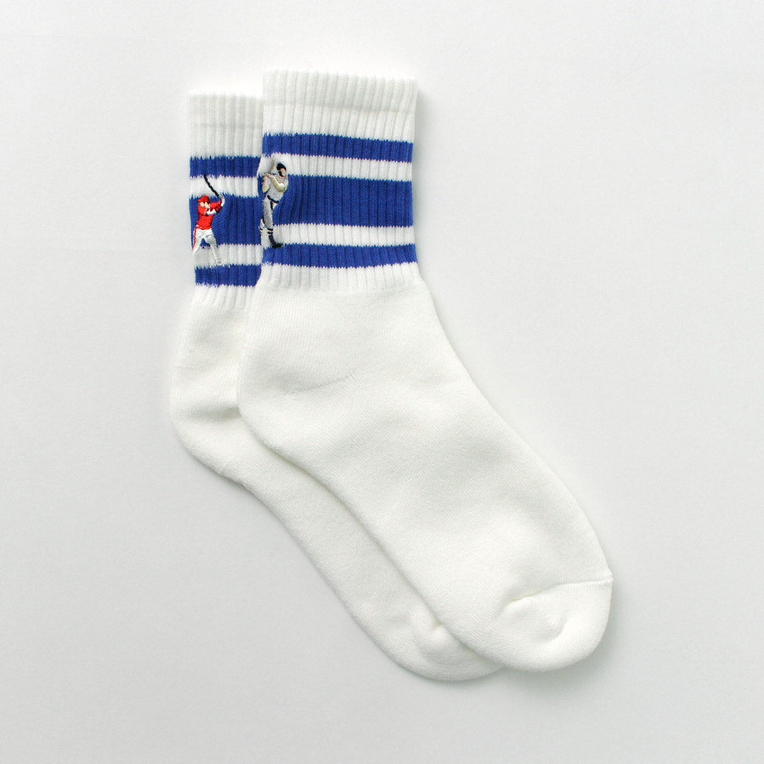 DECKA QUALITY SOCKS - SHOWATABÉ / Embroidered Skater Socks