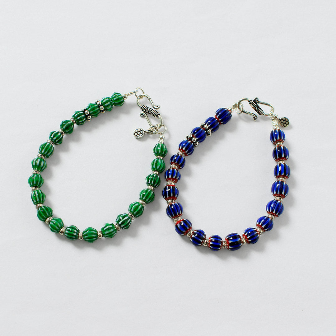 phaduA / Pulsera de cuentas de vidrio Chevron
