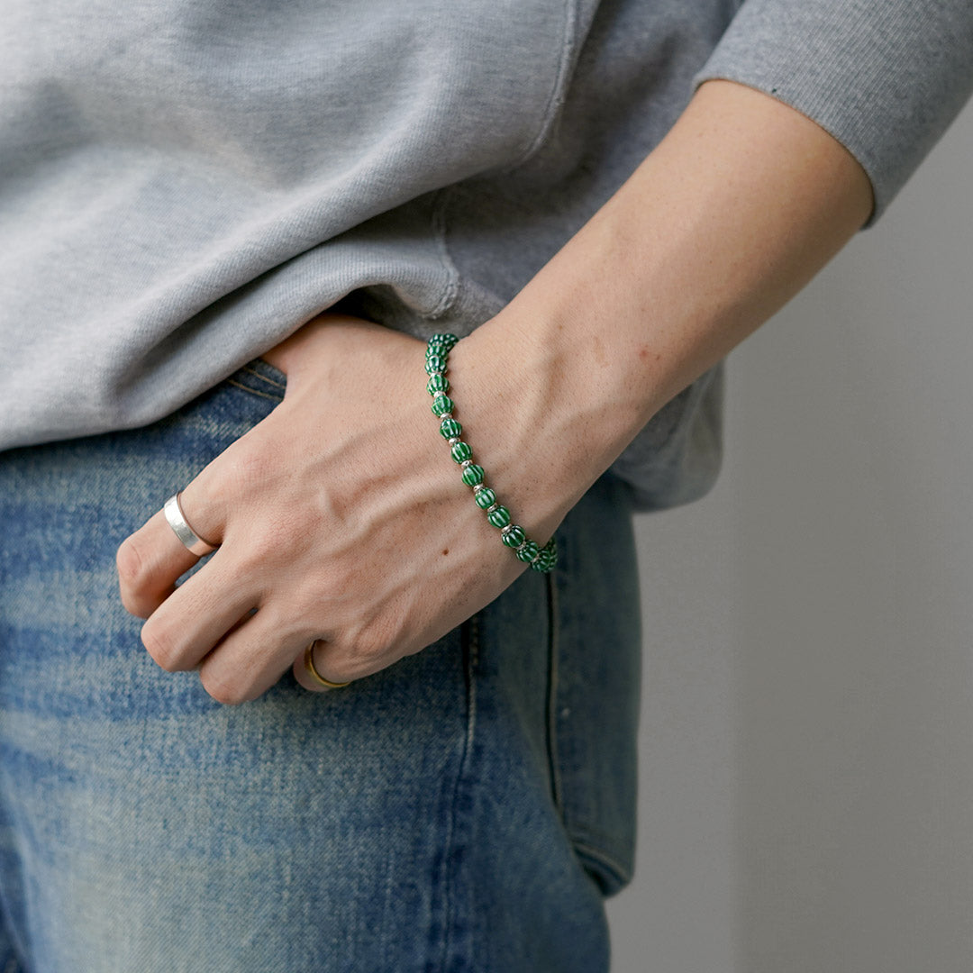 phaduA / Pulsera de cuentas de vidrio Chevron