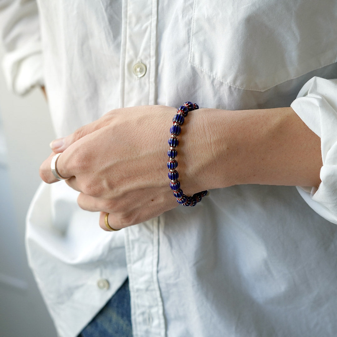 phaduA / Pulsera de cuentas de vidrio Chevron